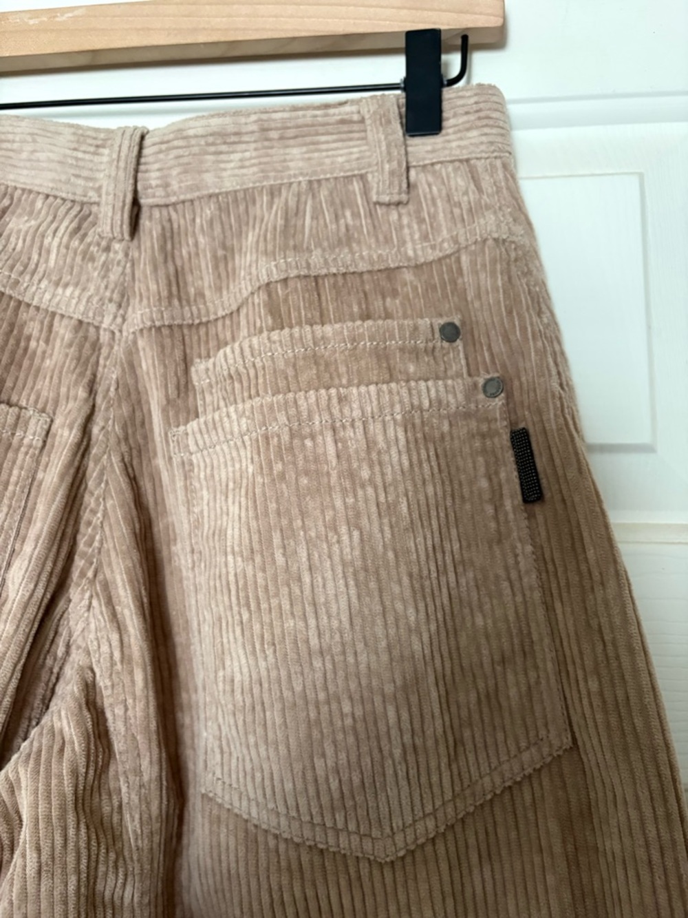 Brunello Cucinelli Striped Cotton blend corduroy wide leg pant size 4US - Picture 6 of 8